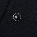 Veste de Cuisine Homme Gaufrée Paris Manches Courtes Noire - MANELLI - 9