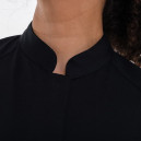 Veste de Cuisine Femme Noire Col Mao Gloria - ROBUR - 9