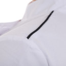 Veste de Cuisine Femme Blanche Liseré Noir Aération Côté Manches Courtes - MANELLI - 7