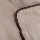 Veste de Cuisine Beige Liseré Long Marron - MANELLI - 8