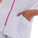 Blouse Médicale Femme Manches Courtes Fermeture Eclair Colorée - MANELLI - 12