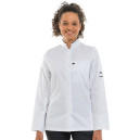 Veste de Cuisine Femme Manches Longues Blanc et Noir Crush - MOLINEL - 2