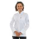 Veste de Cuisine Femme Manches Longues Blanc et Noir Crush - MOLINEL - 4
