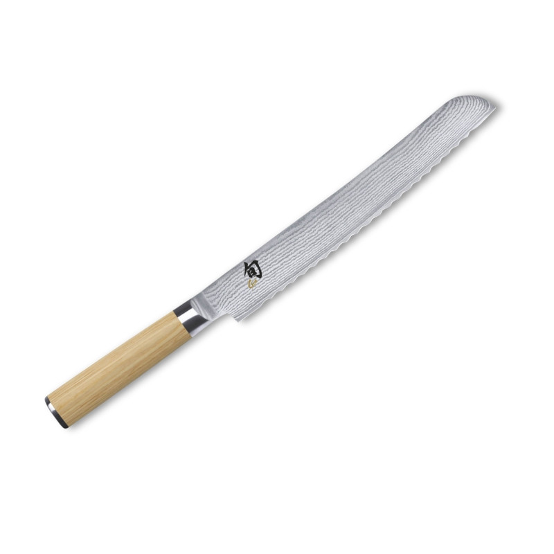 Couteau Japonais Shun Classic White - Couteau à Pain 23 cm - KAI