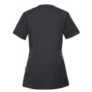 Blouse Esthéticienne Femme Manches Courtes Gris Anthracite Liseré Rose - CLINIC DRESS - 7