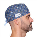 Calot Médical Unisexe Court 100% Coton à Motifs - CHRYSVAL - 20