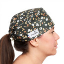 Calot Médical Unisexe Court 100% Coton à Motifs - CHRYSVAL - 23