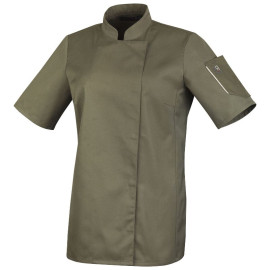 Veste de Cuisine Femme Manches Courtes UNERA Kaki - ROBUR