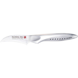 Couteau Japonais d’Office Lame Courbe 6,5cm SAI-S04R - GLOBAL