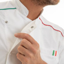 Veste de Cuisine Homme Florence Manches Courtes - MANELLI - Zoom col