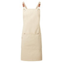 Tablier Bavette à Bretelles Croisées beige