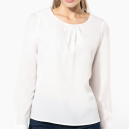 Chemise de service crêpe blanche