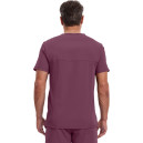 Blouse Médicale Homme Manches Courtes Infinity - CHEROKEE - bordeaux