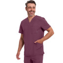 Blouse Médicale Homme Manches Courtes Infinity - CHEROKEE - bordeaux