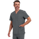 Blouse Médicale Homme Manches Courtes Infinity - CHEROKEE - gris