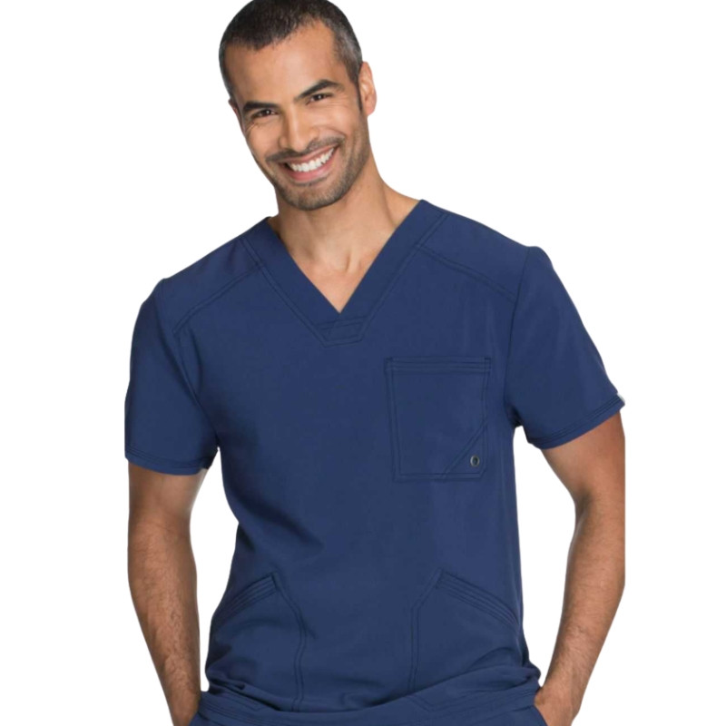 Blouse Médicale Homme Manches Courtes Infinity - CHEROKEE - bleu