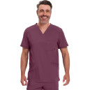 Blouse Médicale Homme Manches Courtes Infinity - CHEROKEE - bordeaux