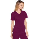 Blouse Médicale Femme Manches Courtes Core Stretch – CHEROKEE - Bordeaux