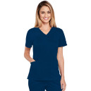 Blouse Médicale Femme Manches Courtes Core Stretch – CHEROKEE - Bleu marine