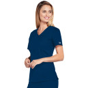 Blouse Médicale Femme Manches Courtes Core Stretch – CHEROKEE - Bleu marine