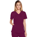 Blouse Médicale Femme Manches Courtes Core Stretch – CHEROKEE - Bordeaux