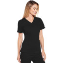 Blouse Médicale Femme Manches Courtes Core Stretch – CHEROKEE - Noir