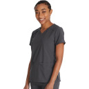 Blouse Médicale Femme Manches Courtes EDS Essentials - DICKIES MEDICAL - Gris