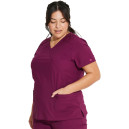 Blouse Médicale Femme Manches Courtes EDS Essentials - DICKIES MEDICAL - Bordeaux