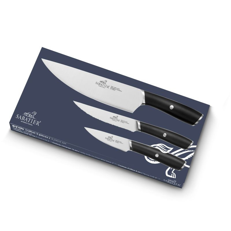 Coffret 3 Pièces Cuisine Pyxis ABS noir - SABATIER