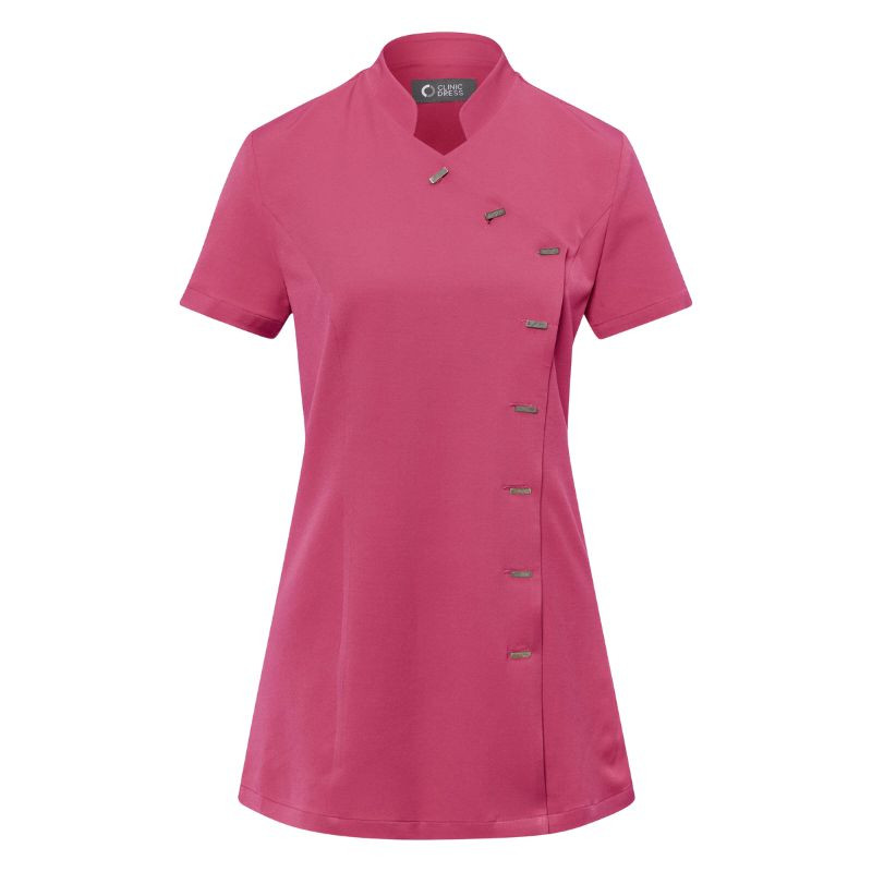 Blouse Esthéticienne Femme Rose Asymétrique CLINIC DRESS