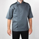 Veste de Cuisine grise épaule aérée  manches courtes - MANELLI