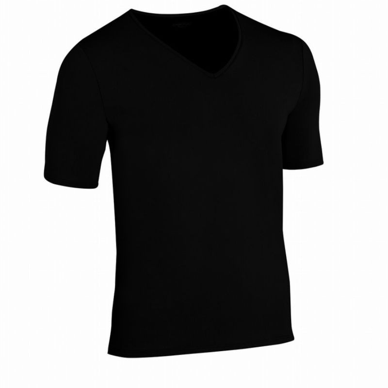 T-shirt Thermique Homme Evolution MC Col V Noir - DAMART T-shirt Thermique Homme Evolution MC Col V Noir - DAMART