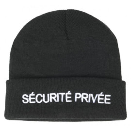 Bonnet de Sécurité Privée Brodé Acrylique Noir  – CITYGUARD