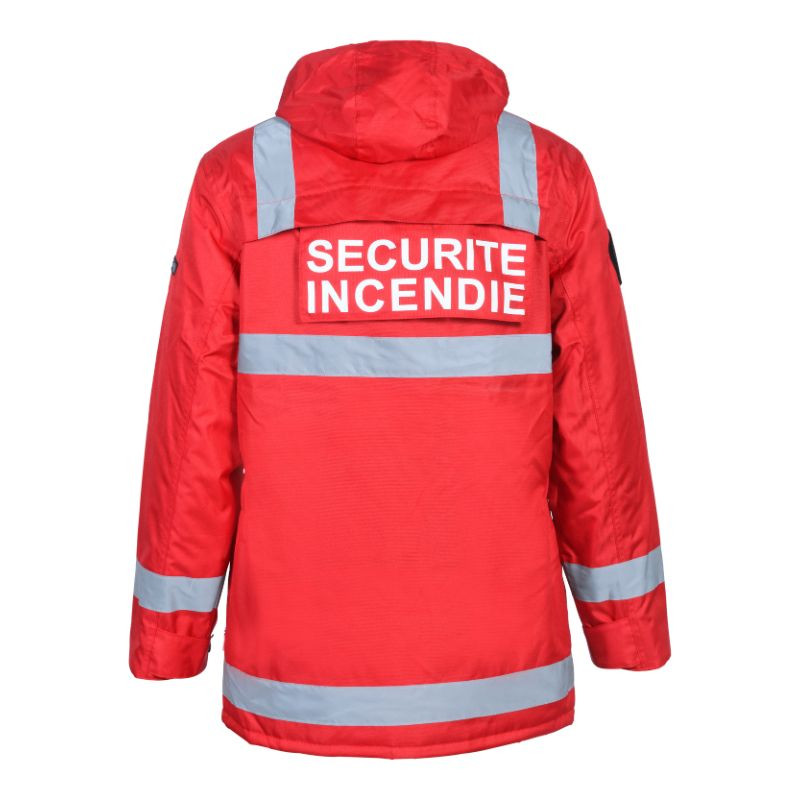 Parka de Sécurité Incendie Imperméable SSIAP Rouge - CITYGUARD