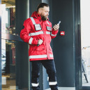 Parka de Sécurité Incendie Imperméable SSIAP Rouge - CITYGUARD
