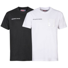 T-shirt de Sécurité Privée Mixte Sérigraphie Rétro Réfléchissante Coton – CITYGUARD