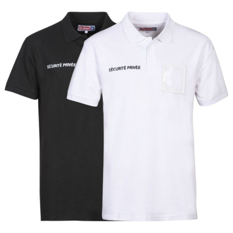 Polo de Sécurité Privée Sérigraphie Rétro Réfléchissante Coton - CITYGUARD