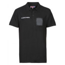Polo de Sécurité Privée Sérigraphie Rétro Réfléchissante Coton noir - CITYGUARD