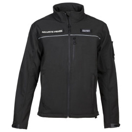 Blouson Softshell Sécurité Privée Mixte Imperméable Respirant Noir – CITYGUARD