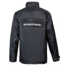Coupe-vent de Sécurité Privée Mixte Imperméable PVC Noir – CITYGUARD