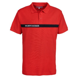 Polo de Sécurité Incendie Unisexe Manches Courtes Rouge – CITYGUARD