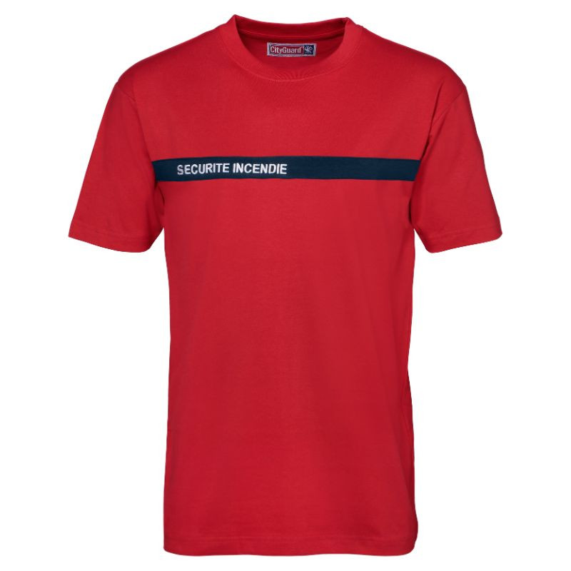 T-shirt de Sécurité Incendie Mixte Rouge – CITYGUARD