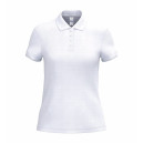 Polo de Service Piqué Femme Manches Courtes BLANC