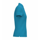 Polo de Service Piqué Femme Manches Courtes TURQUOISE
