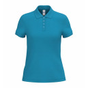 Polo de Service Piqué Femme Manches Courtes TURQUOISE