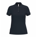Polo de Service Piqué Femme Manches Courtes BLEU MARINE
