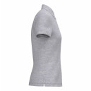 Polo de Service Piqué Femme Manches Courtes gris clair