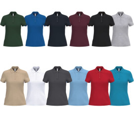 Polo de Travail Piqué Femme Manches Courtes - IDEAL BASIC BRAND