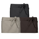 tablier court gris beige et marron