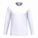 T-shirt de Service Mixte Manches Longues blanc